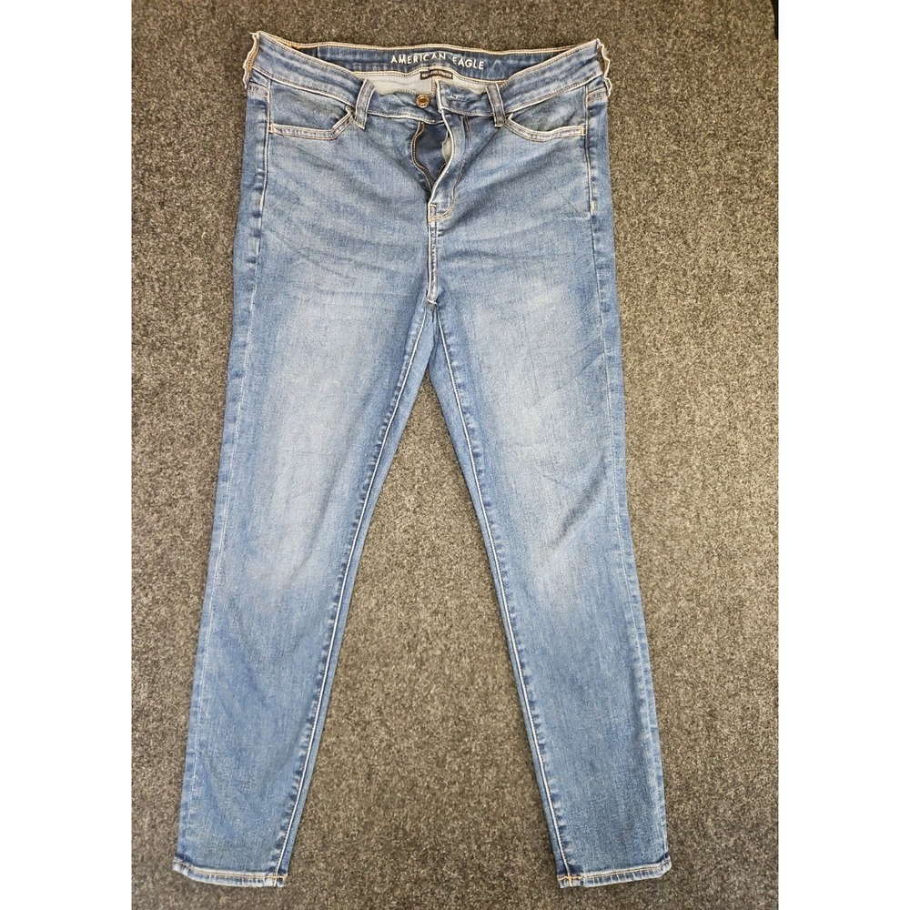 American Eagle Next Level Stretch Hi Rise Jegging Blue Size 10 Short
